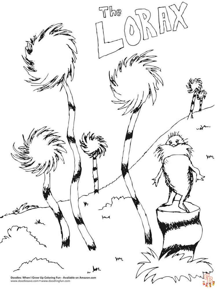 122 Free Printable Lorax Coloring Pages for Kids 51