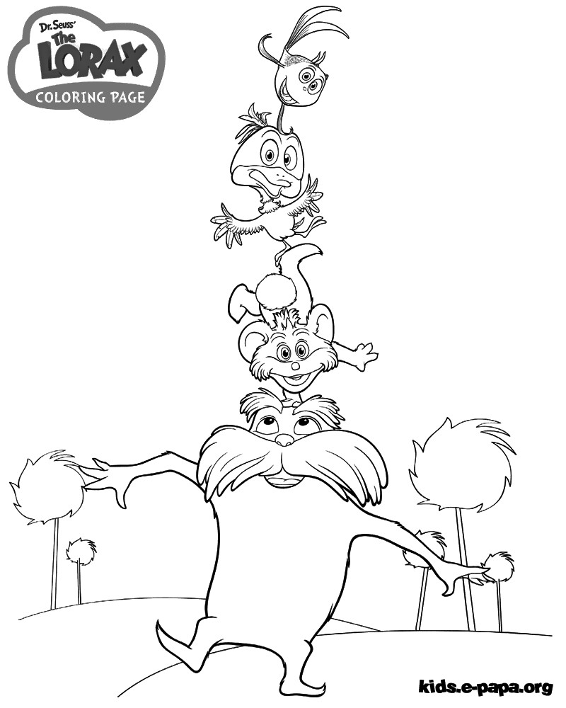 122 Free Printable Lorax Coloring Pages for Kids 58