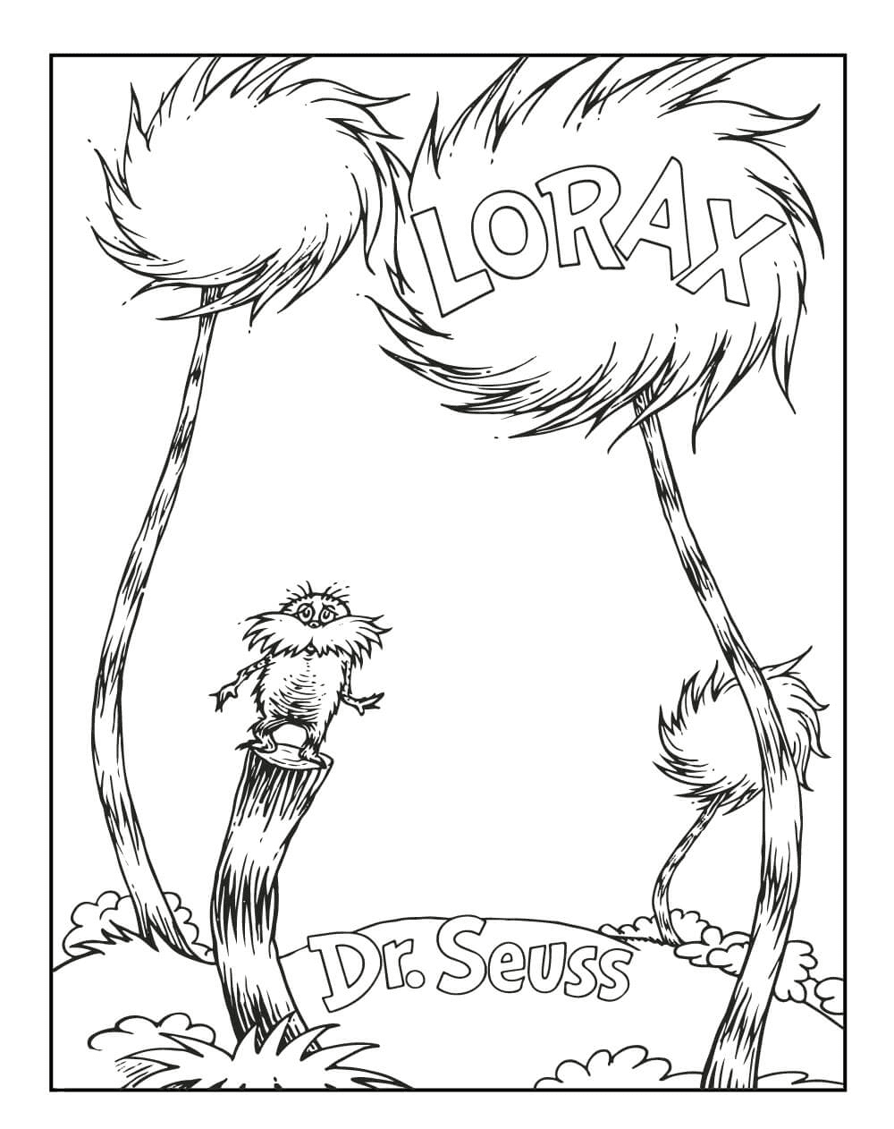 122 Free Printable Lorax Coloring Pages for Kids 60