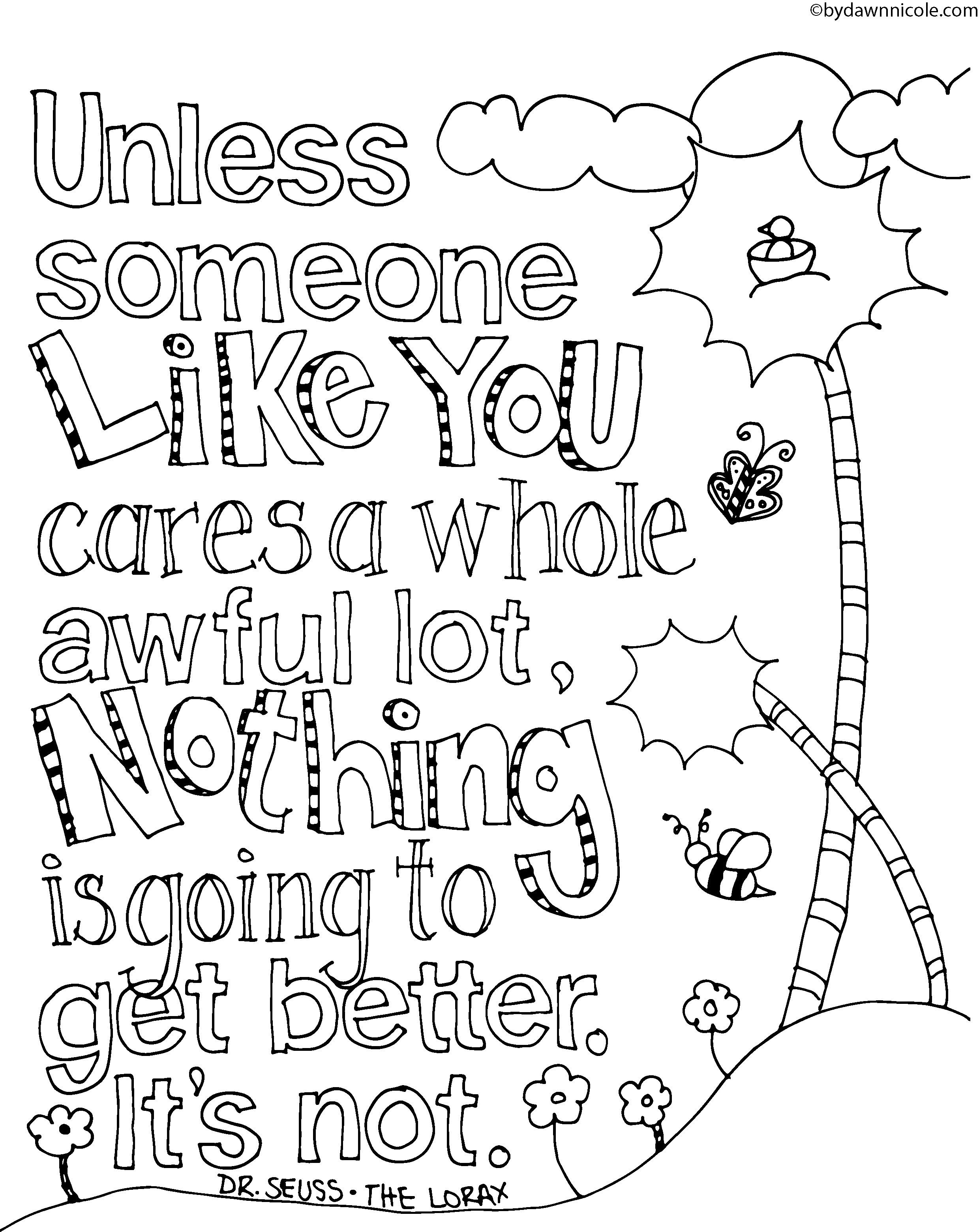 122 Free Printable Lorax Coloring Pages for Kids 76