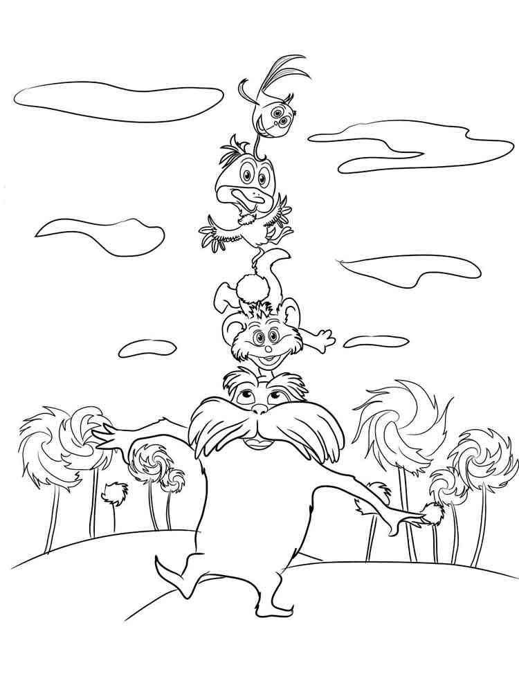 122 Free Printable Lorax Coloring Pages for Kids 78