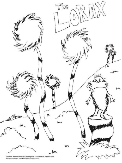 122 Free Printable Lorax Coloring Pages for Kids 83