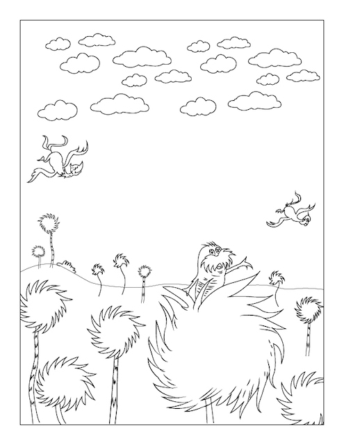 122 Free Printable Lorax Coloring Pages for Kids 89