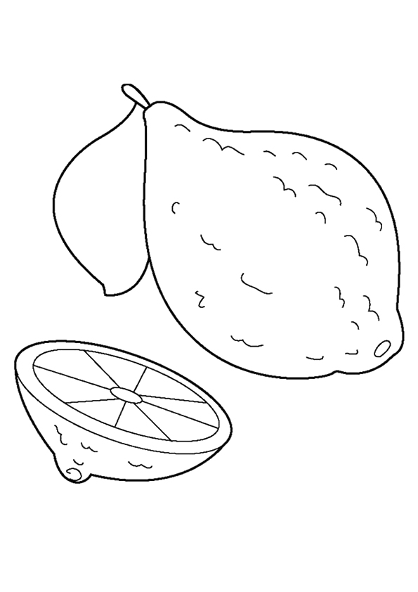 132 Lemon Coloring Pages Printable 100