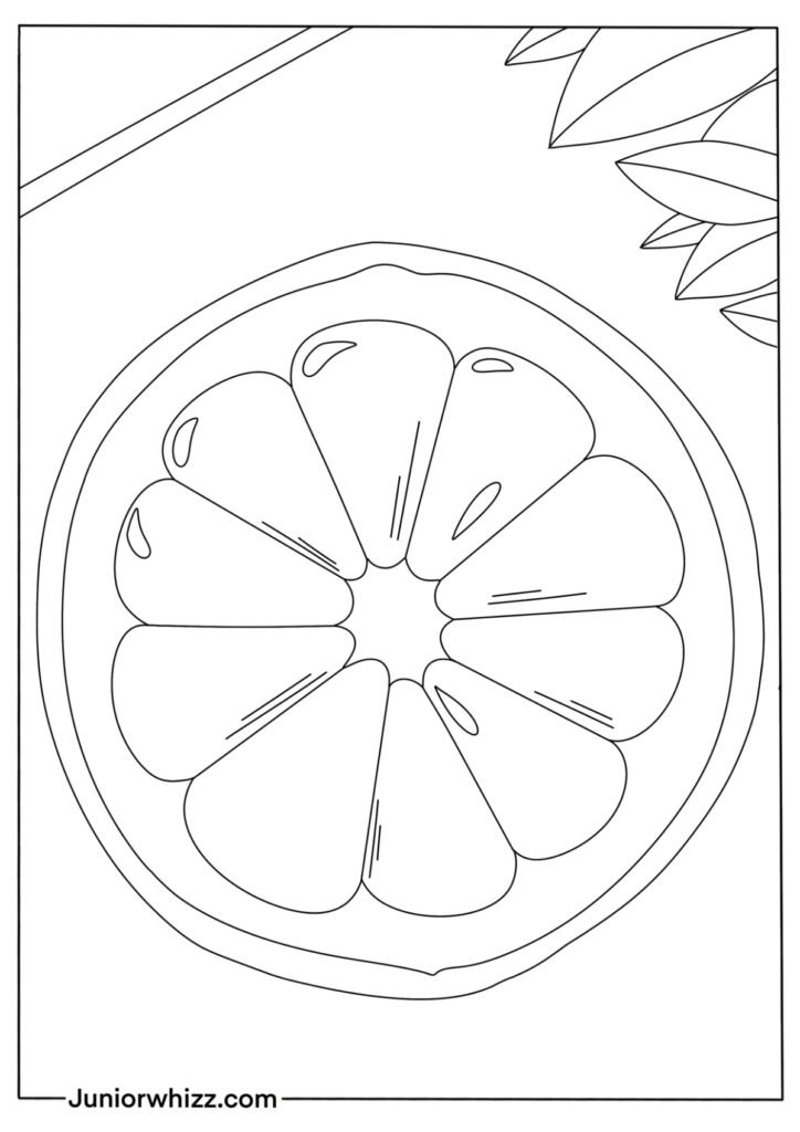 132 Lemon Coloring Pages Printable 101