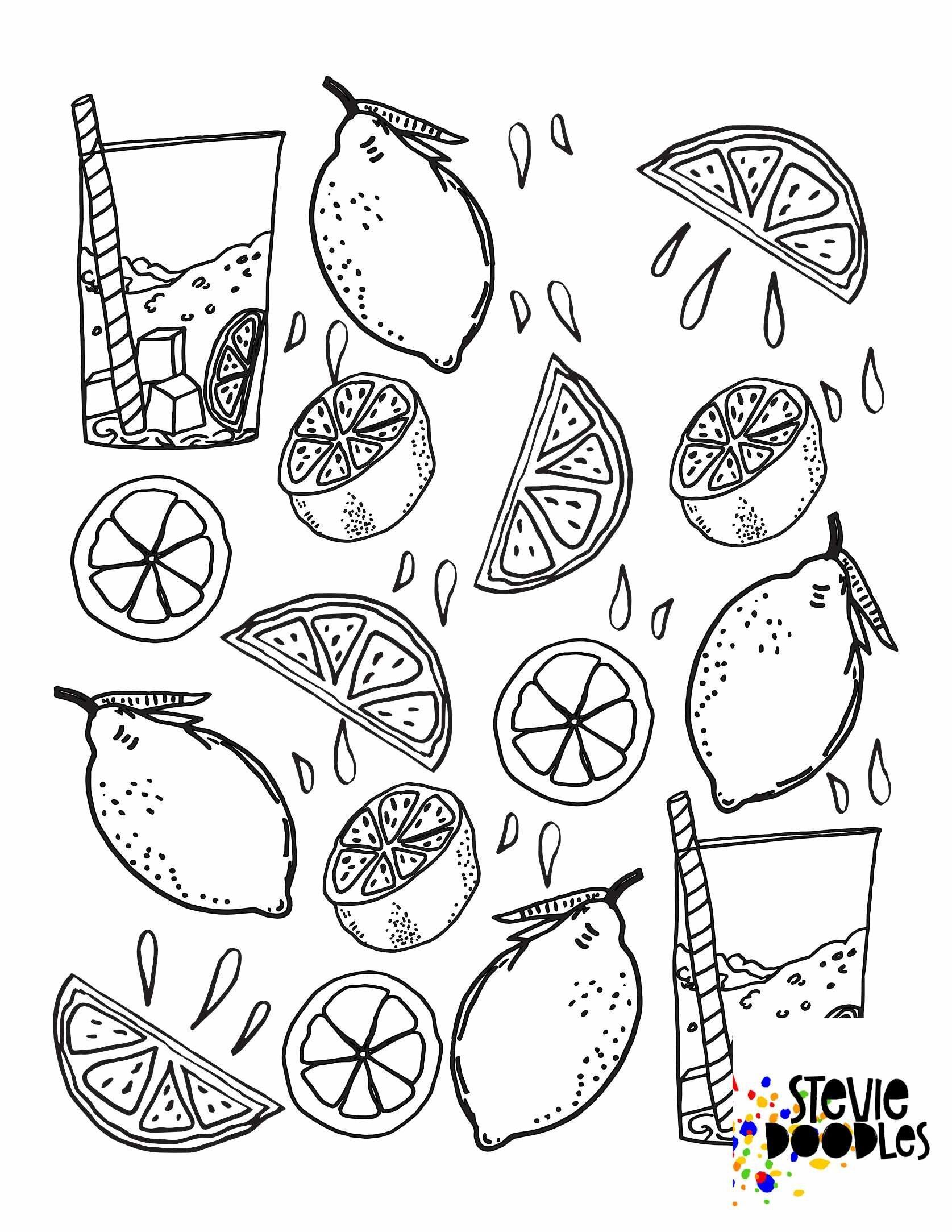 132 Lemon Coloring Pages Printable 108