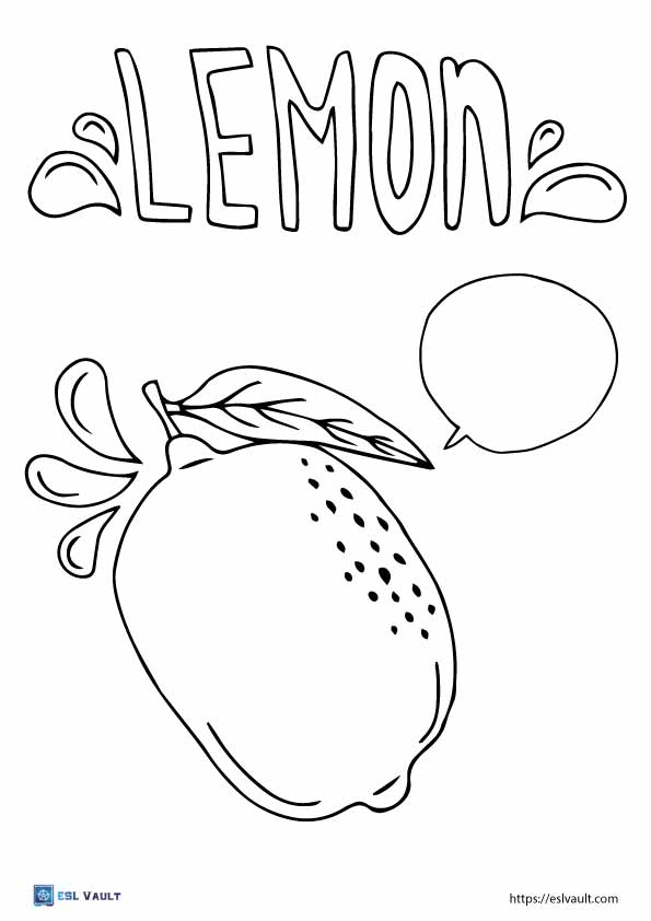 132 Lemon Coloring Pages Printable 110