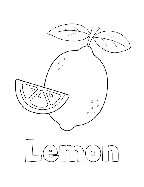 132 Lemon Coloring Pages Printable 112