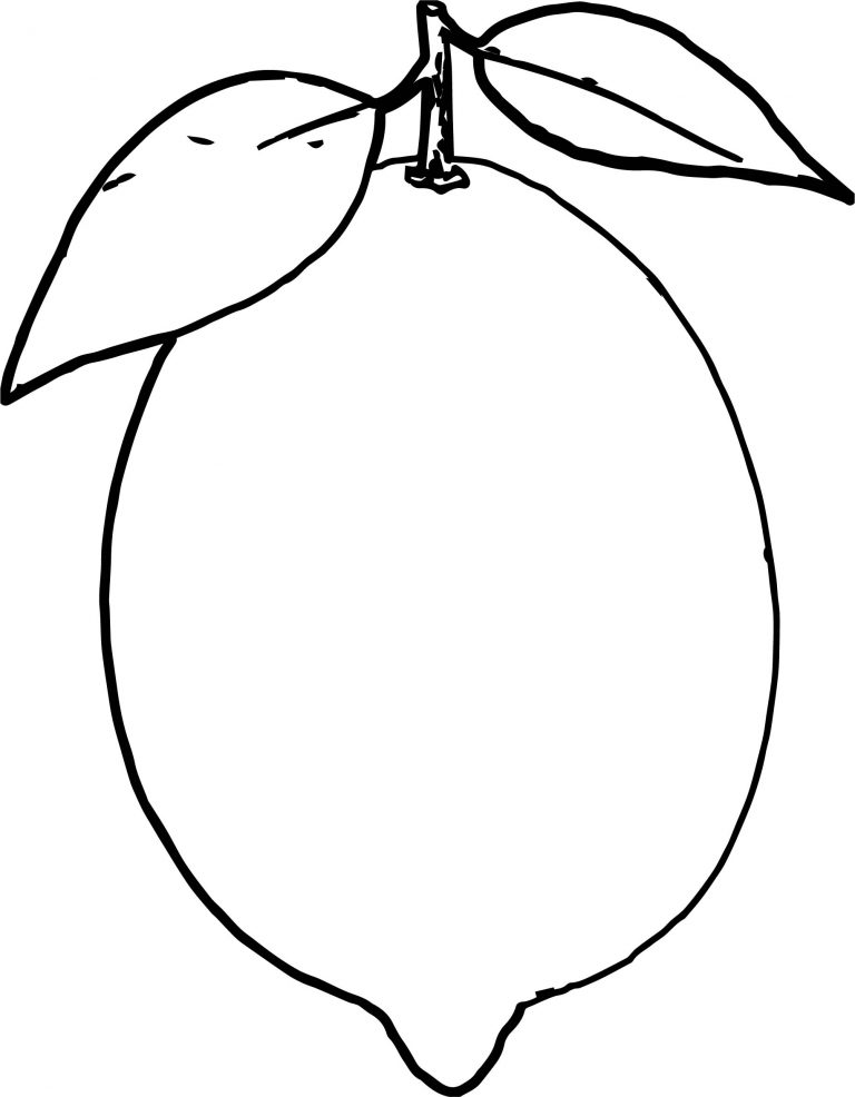 132 Lemon Coloring Pages Printable 17