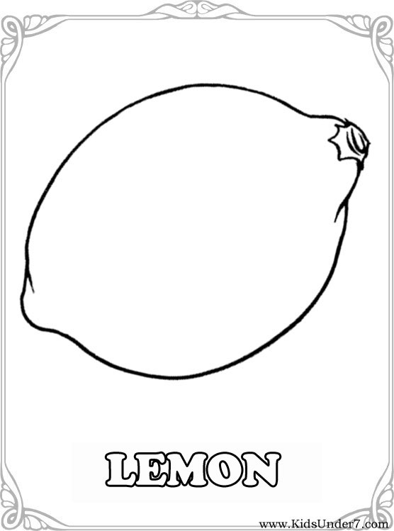 132 Lemon Coloring Pages Printable 24