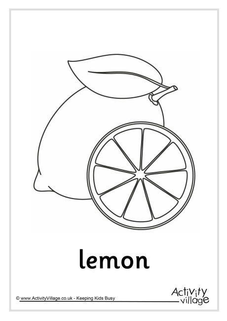 132 Lemon Coloring Pages Printable 28