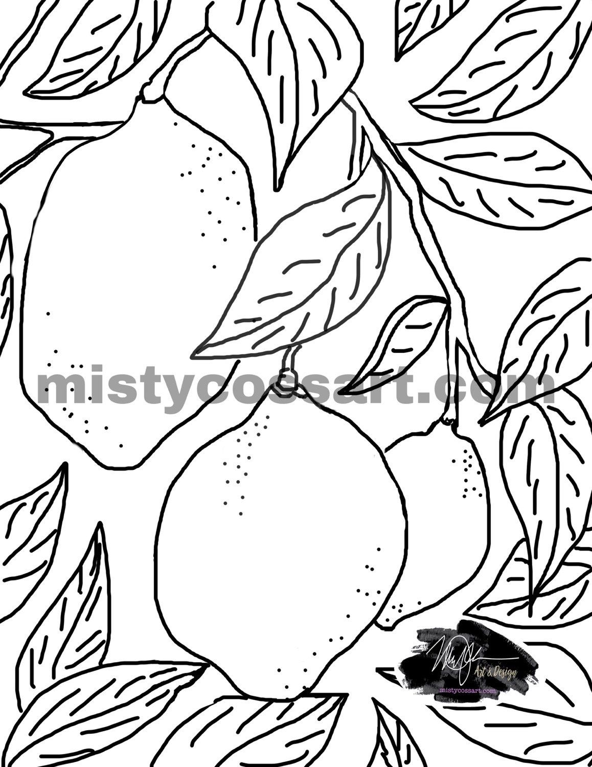 132 Lemon Coloring Pages Printable 31