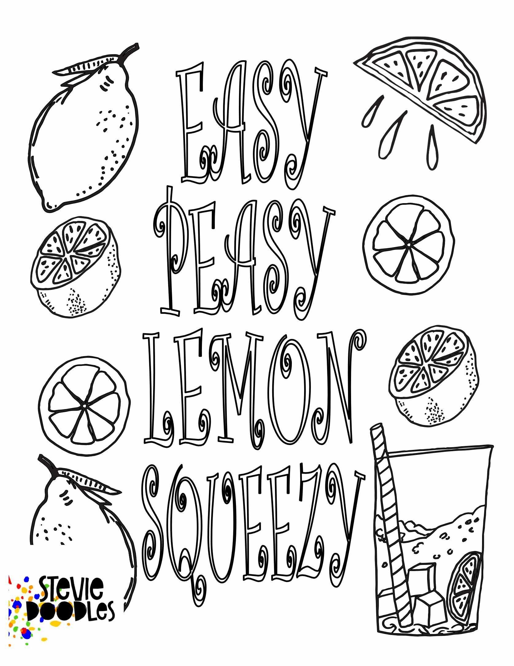 132 Lemon Coloring Pages Printable 4