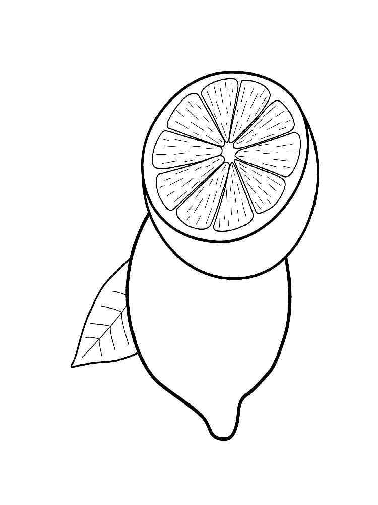 132 Lemon Coloring Pages Printable 48