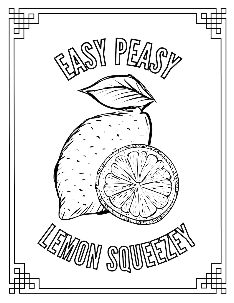 132 Lemon Coloring Pages Printable 67