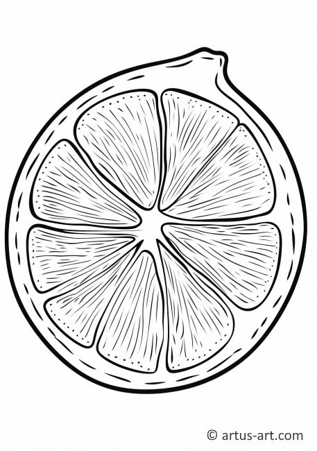 132 Lemon Coloring Pages Printable 89