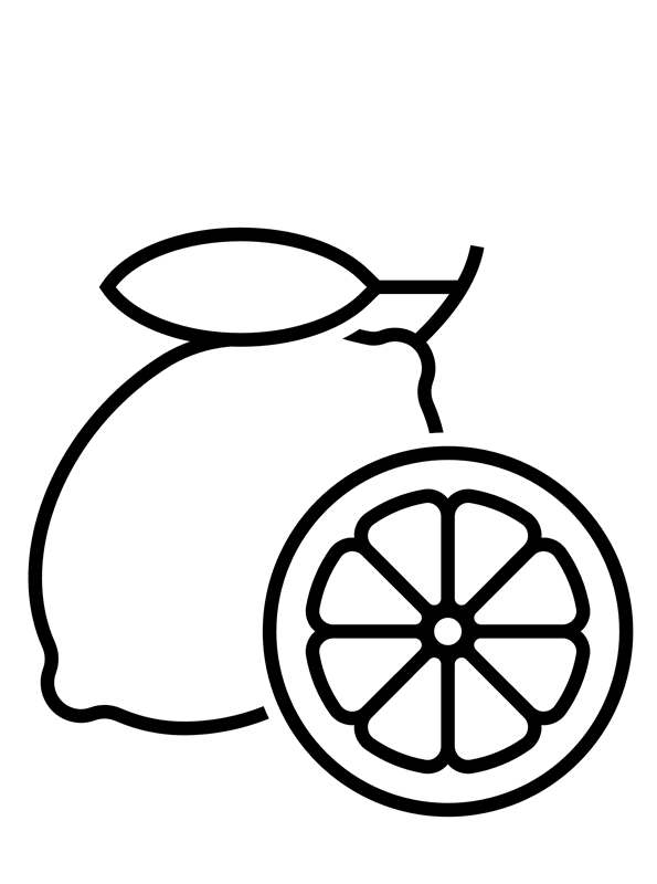 132 Lemon Coloring Pages Printable 90