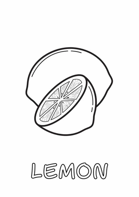 132 Lemon Coloring Pages Printable 96