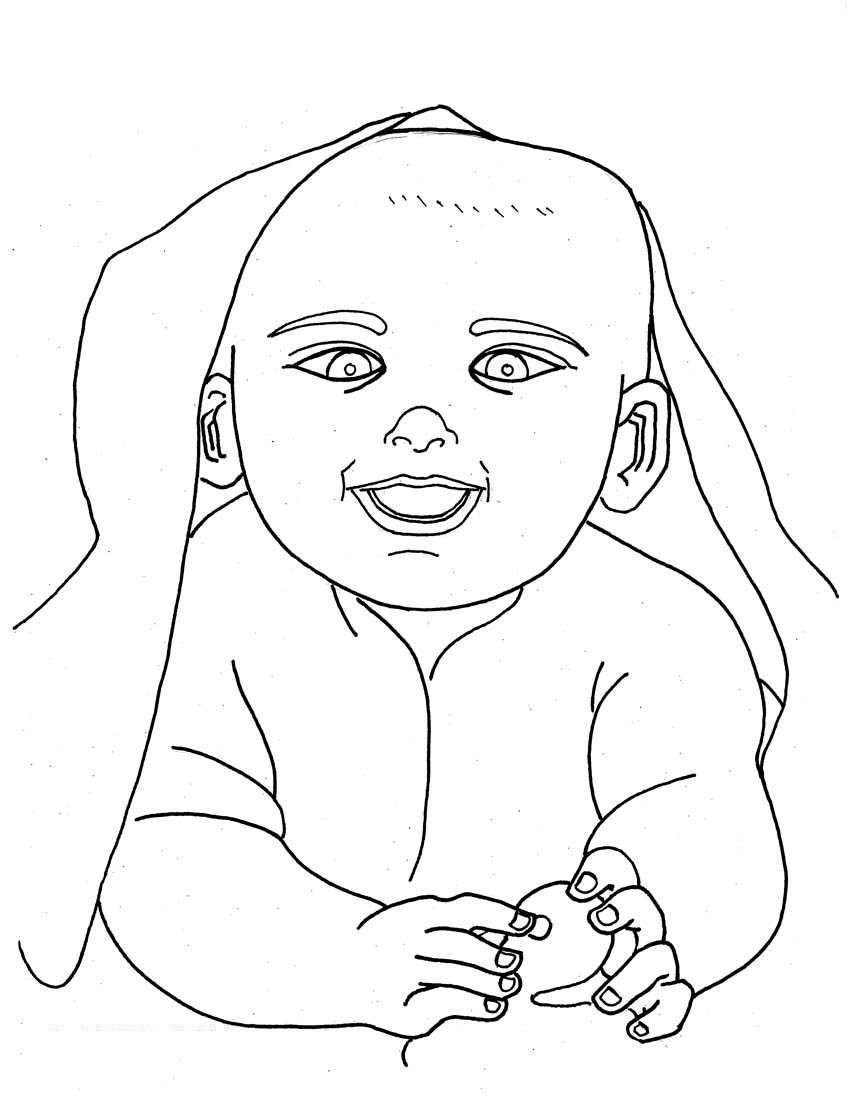 146 Adorable Printable Baby Coloring Pages for Kids 1