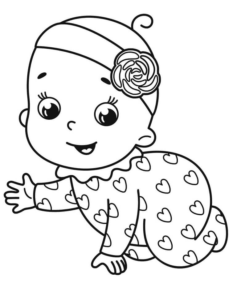 146 Adorable Printable Baby Coloring Pages for Kids 100