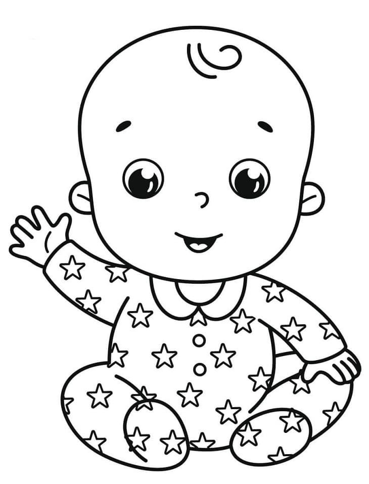 146 Adorable Printable Baby Coloring Pages for Kids 102