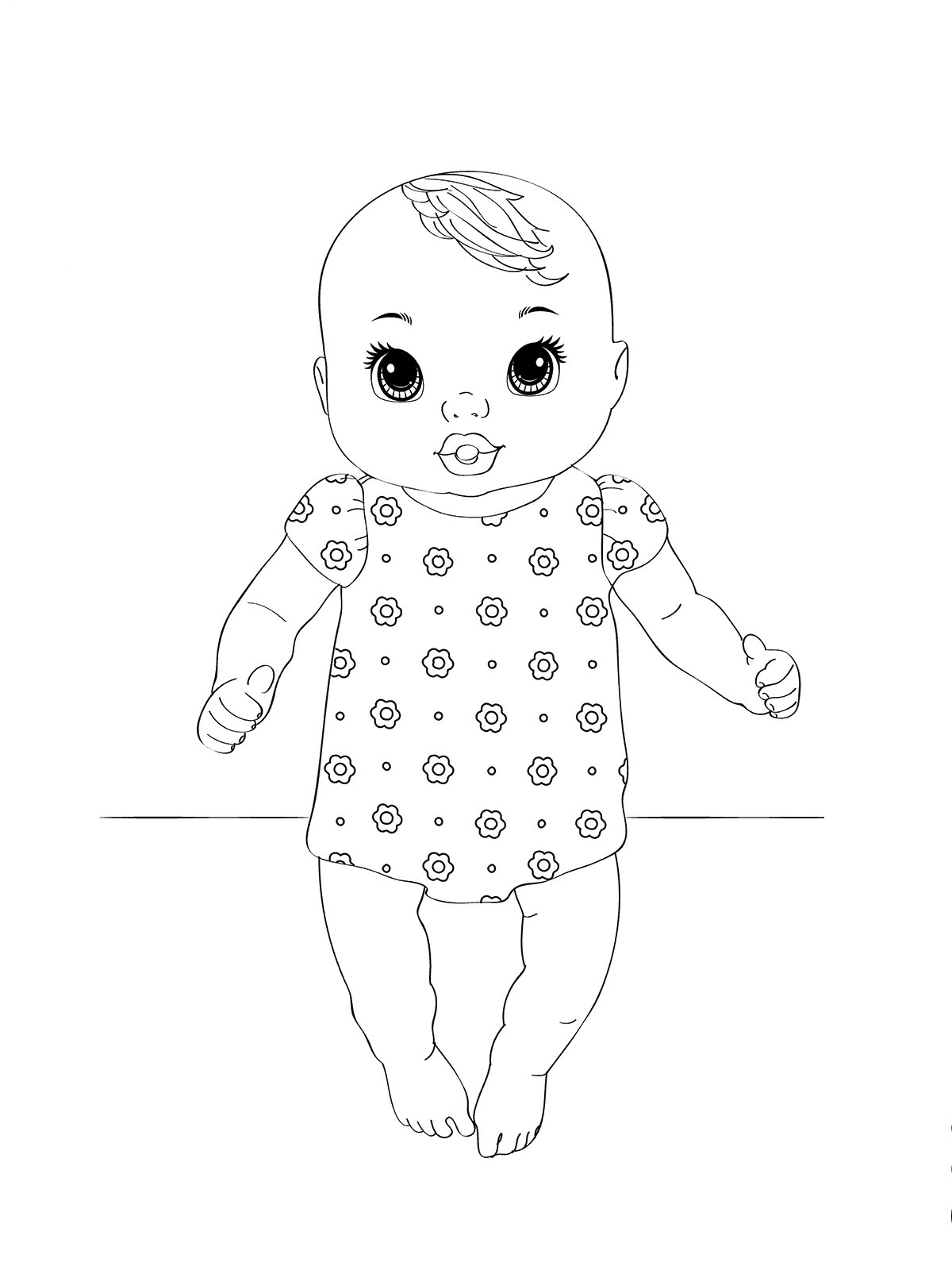 146 Adorable Printable Baby Coloring Pages for Kids 105