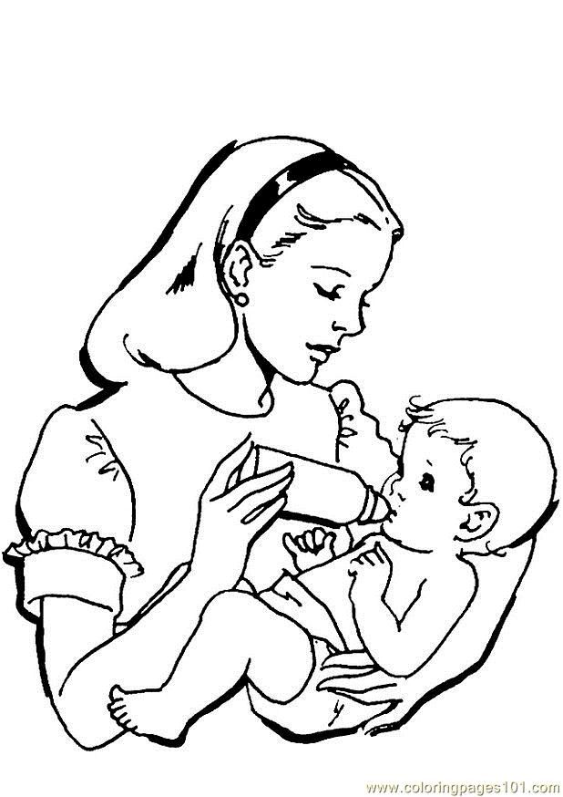 146 Adorable Printable Baby Coloring Pages for Kids 107