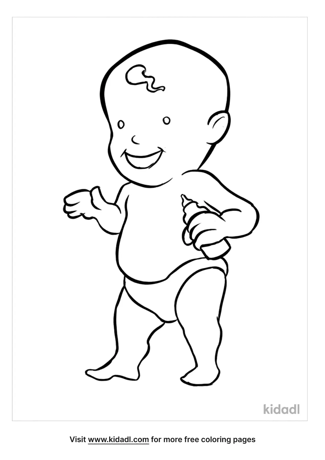 146 Adorable Printable Baby Coloring Pages for Kids 111