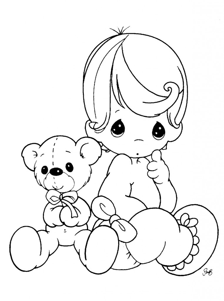 146 Adorable Printable Baby Coloring Pages for Kids 116