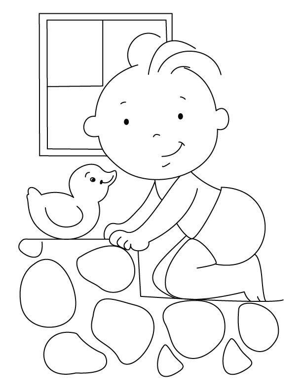 146 Adorable Printable Baby Coloring Pages for Kids 145