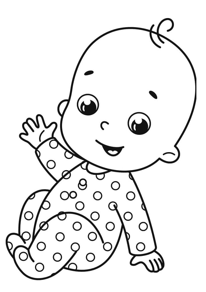 146 Adorable Printable Baby Coloring Pages for Kids 16