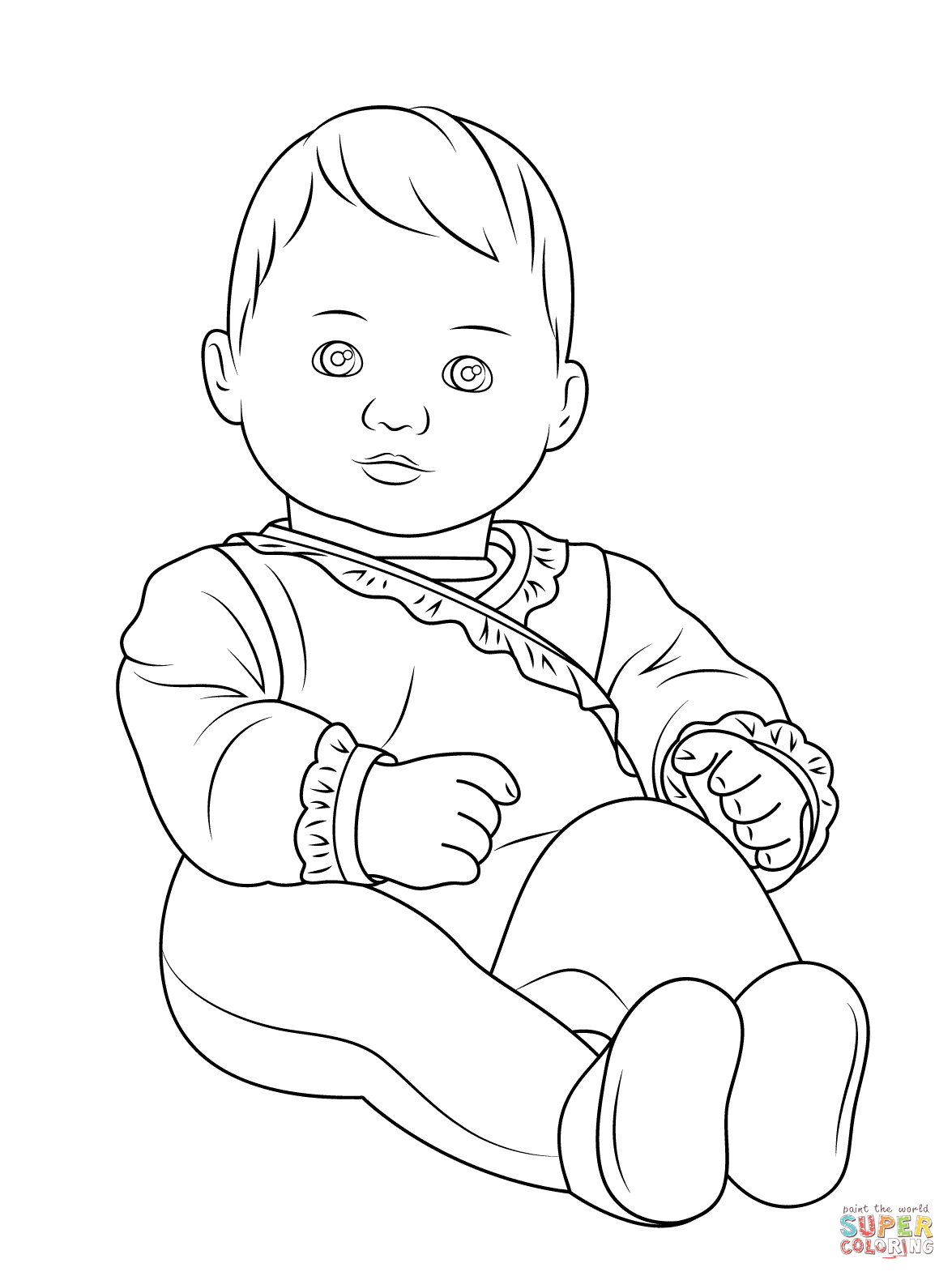 146 Adorable Printable Baby Coloring Pages for Kids 17