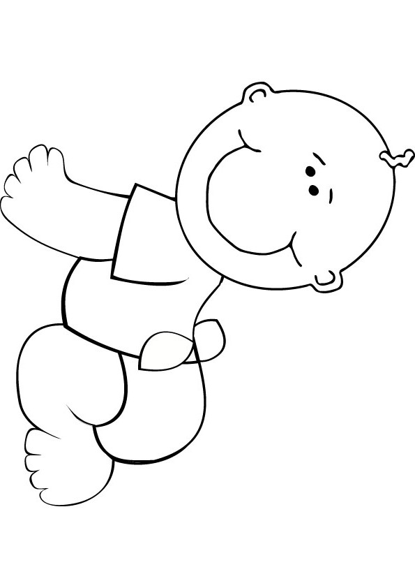 146 Adorable Printable Baby Coloring Pages for Kids 21