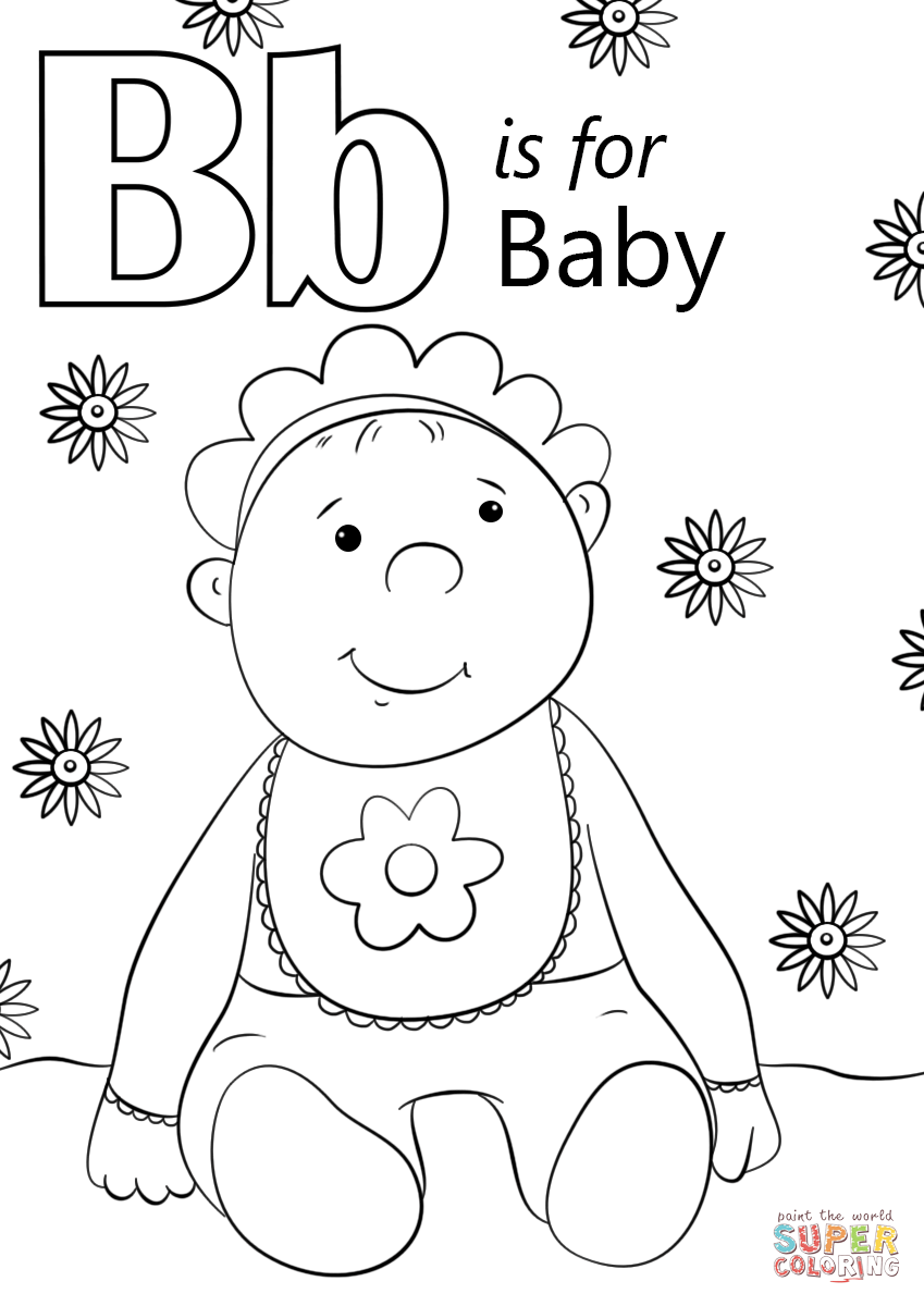 146 Adorable Printable Baby Coloring Pages for Kids 22