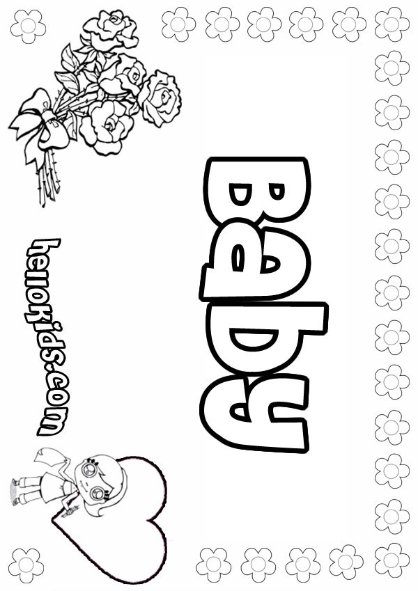 146 Adorable Printable Baby Coloring Pages for Kids 30