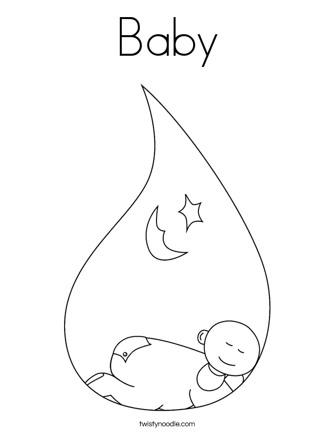 146 Adorable Printable Baby Coloring Pages for Kids 41