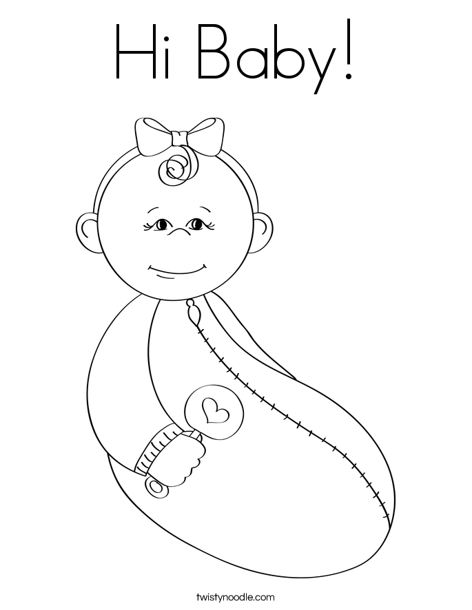 146 Adorable Printable Baby Coloring Pages for Kids 6