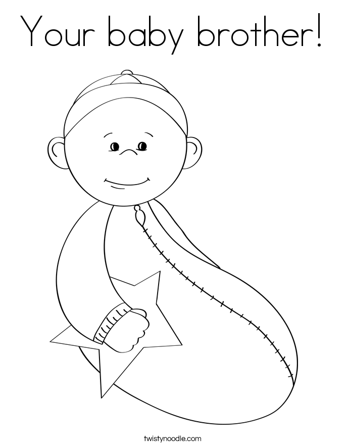 146 Adorable Printable Baby Coloring Pages for Kids 61