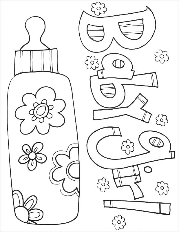 146 Adorable Printable Baby Coloring Pages for Kids 67