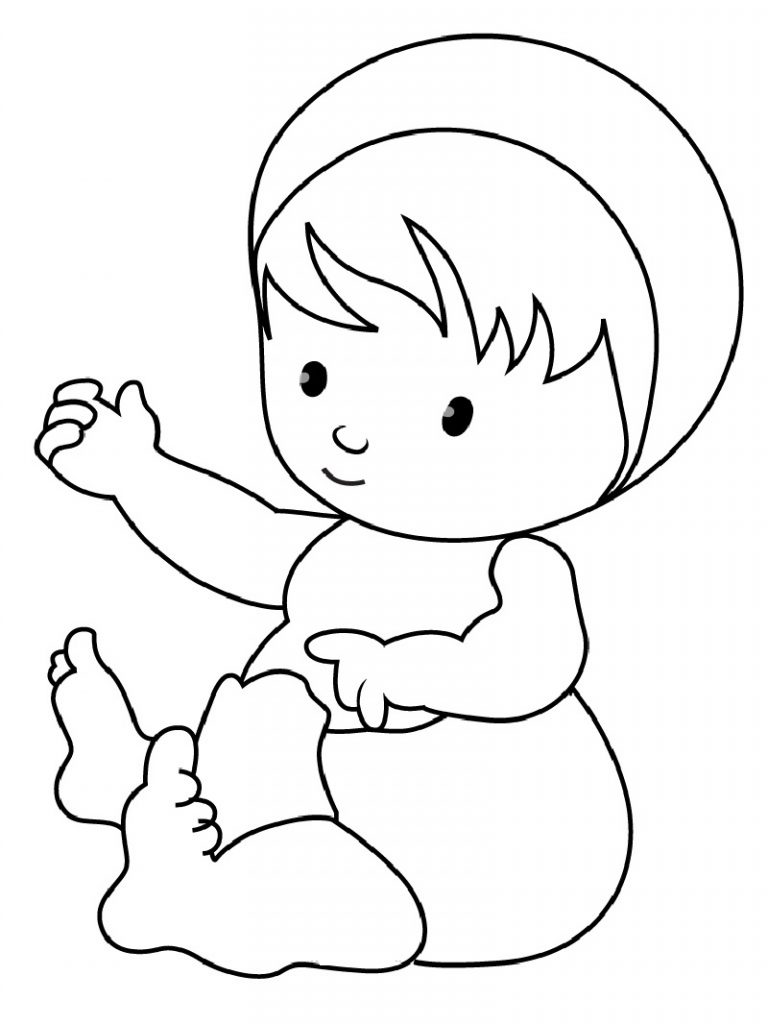 146 Adorable Printable Baby Coloring Pages for Kids 68