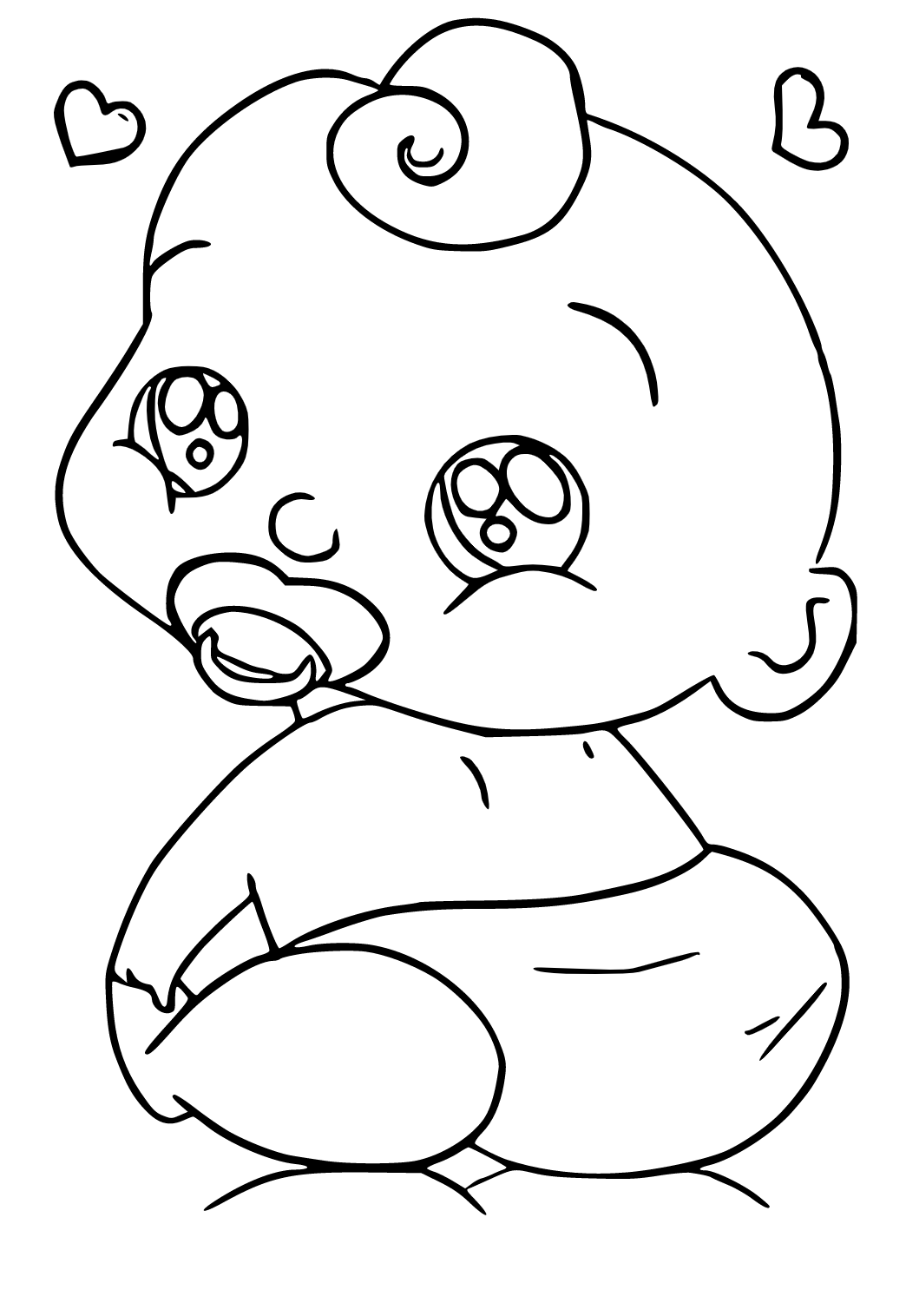 146 Adorable Printable Baby Coloring Pages for Kids 69