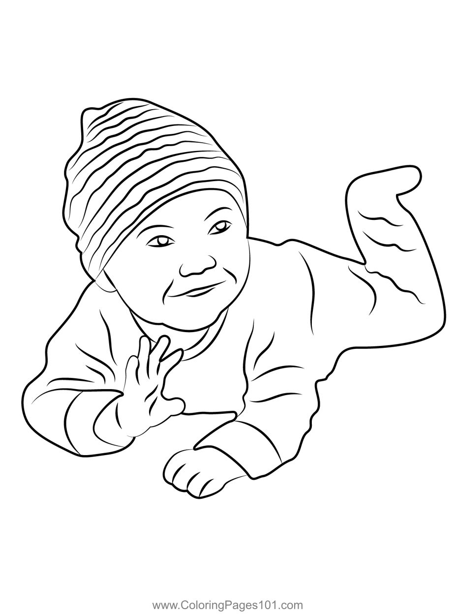 146 Adorable Printable Baby Coloring Pages for Kids 72