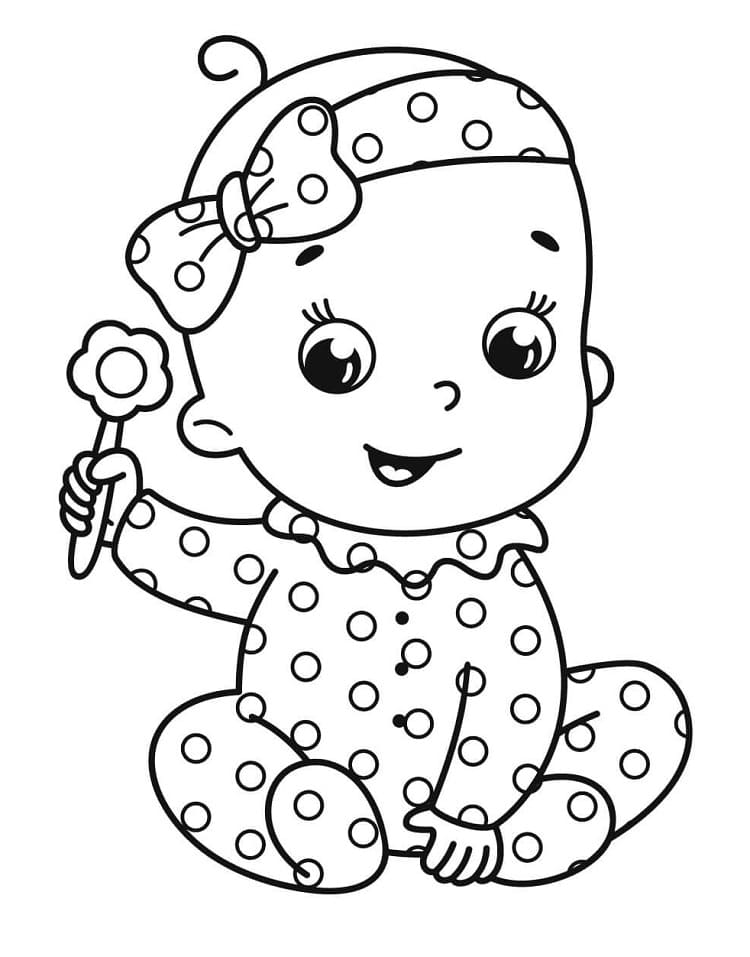 146 Adorable Printable Baby Coloring Pages for Kids 85