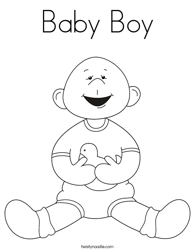 146 Adorable Printable Baby Coloring Pages for Kids 87