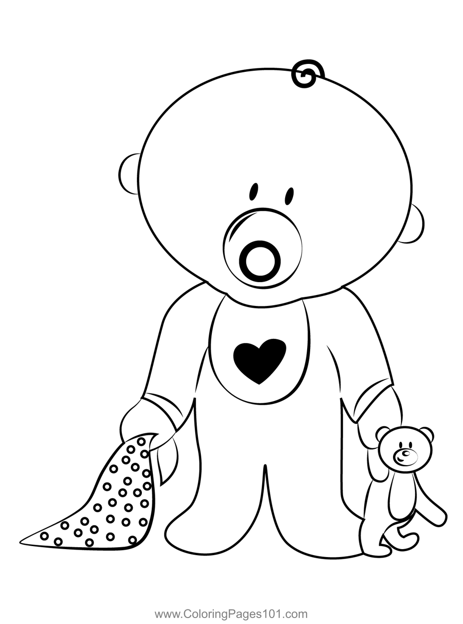 146 Adorable Printable Baby Coloring Pages for Kids 90