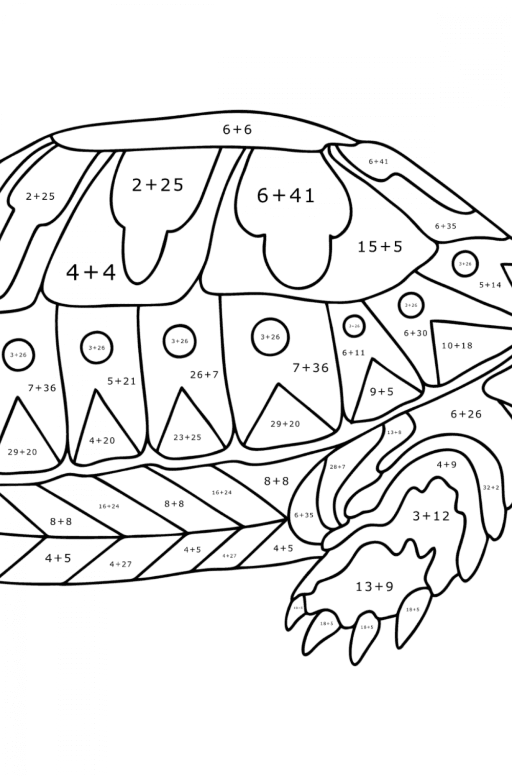 157 Endearing Tortoise Coloring Pages Printable 135