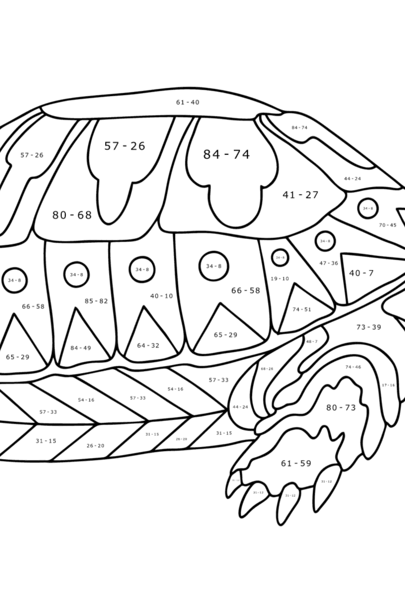 157 Endearing Tortoise Coloring Pages Printable 19