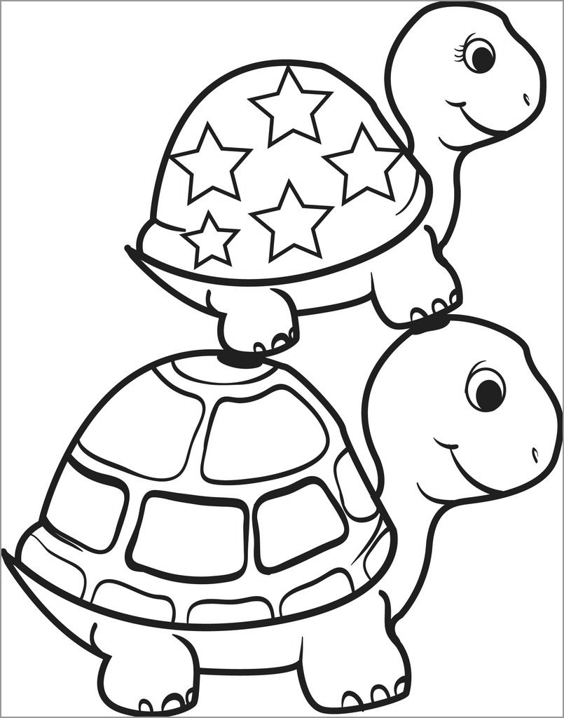 157 Endearing Tortoise Coloring Pages Printable 55