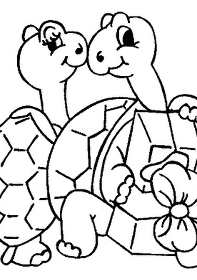 157 Endearing Tortoise Coloring Pages Printable 80