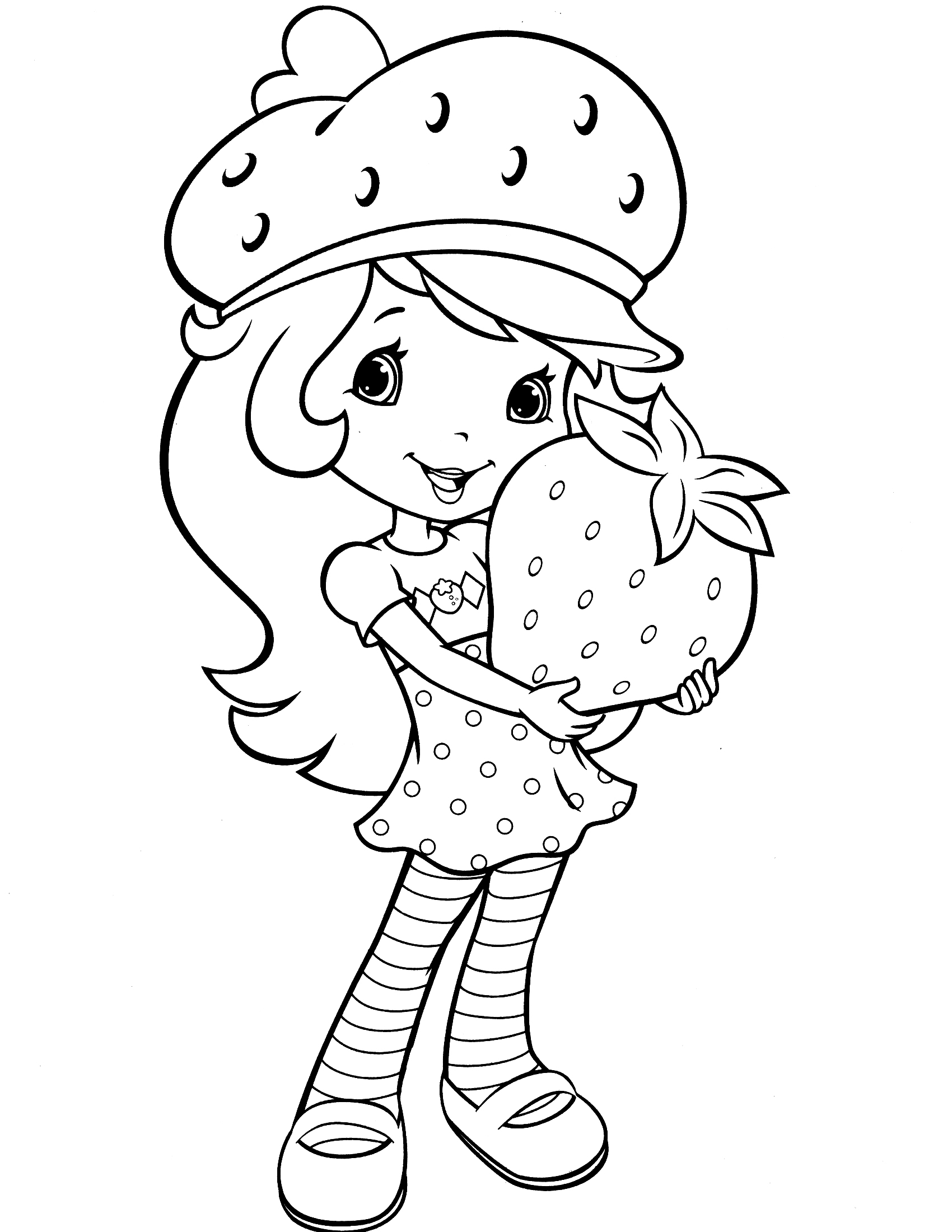 26 Yummy Strawberry Shortcake Coloring Pages Printable 1